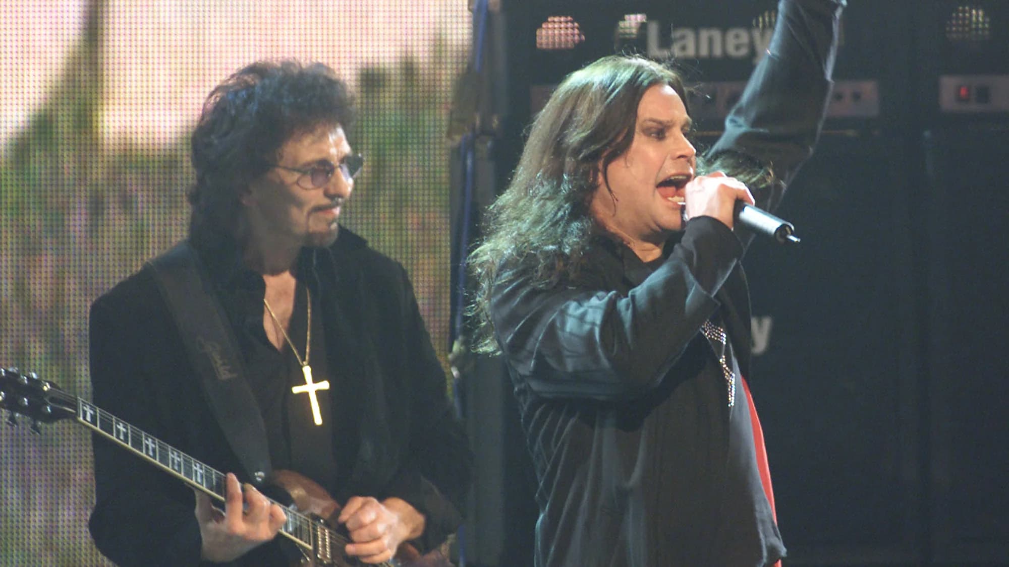 Tony Iommi and Ozzy Osbourne, the subjects of the Back to the Beginning story. (Source: Getty Images)