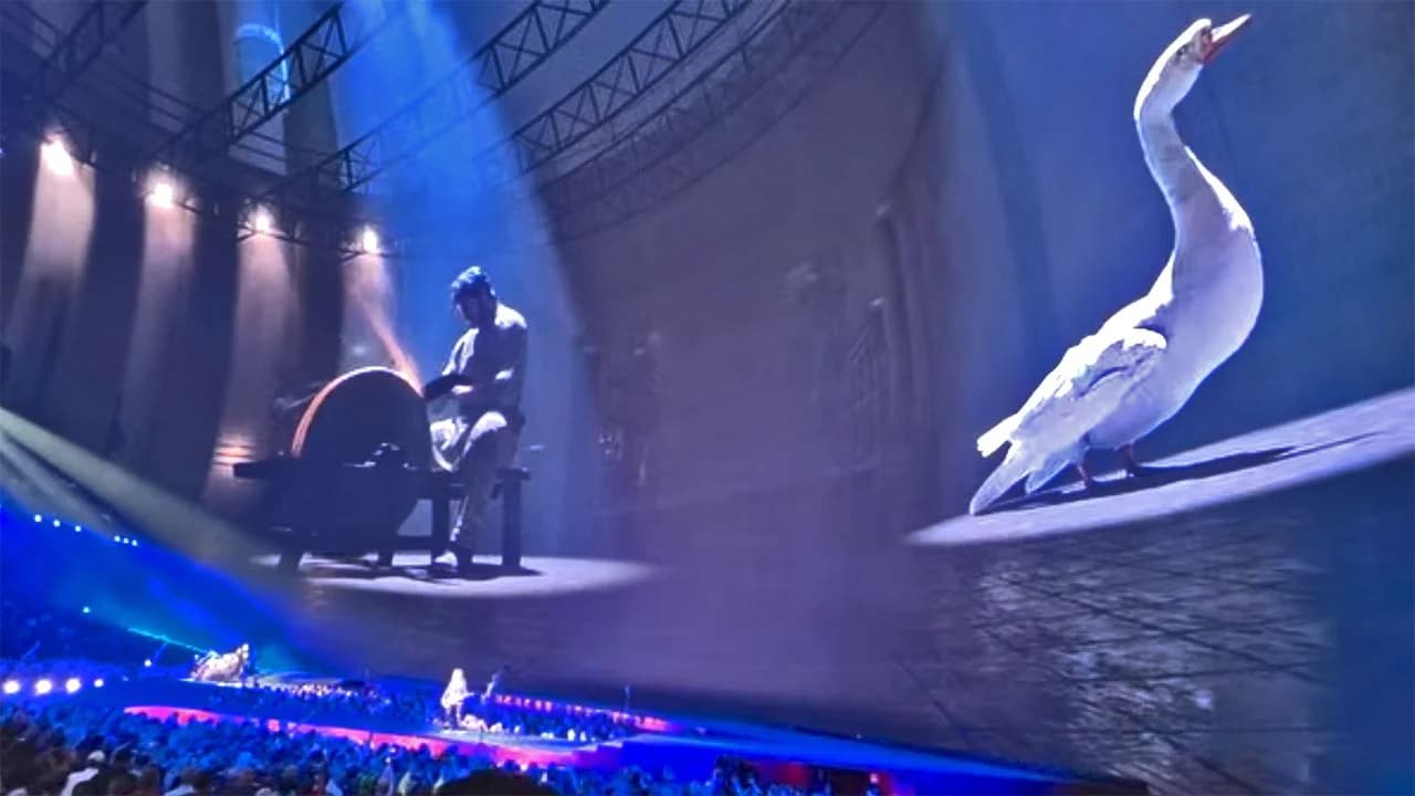 The Sphere visuals for Metallica’s performance of “Harvester of Sorrow.”