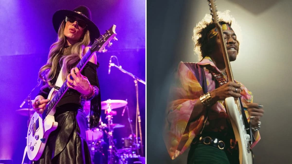 Jimi Hendrix và Orianthi. (Nguồn: Getty Images)