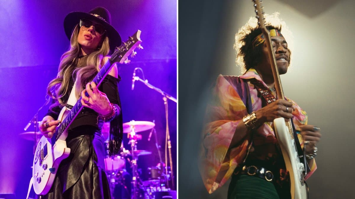 Jimi Hendrix và Orianthi. (Nguồn: Getty Images)